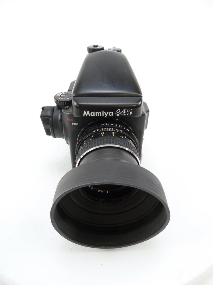 Mamiya 645 Pro Complete Outfit with AE Prism Finder, 80MM f2.8 C Lens, and 120 Back