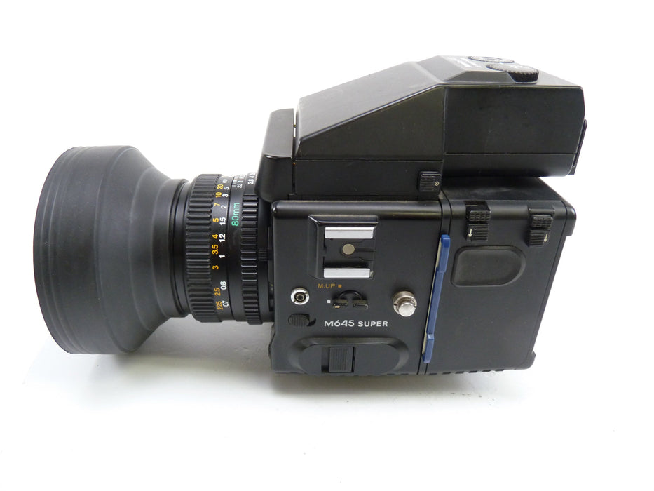 Mamiya 645 Super Kit with AE Prism Finder, 80MM F2.8 N Lens, and 120 Film Back