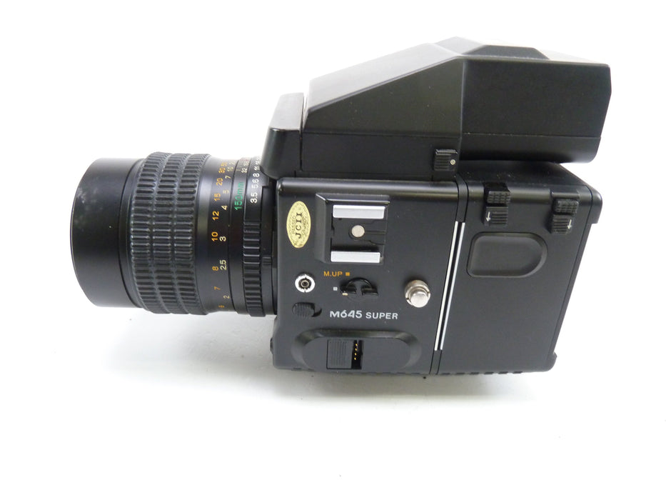 Mamiya 645 Super Kit with Prism Finder, 120 Back, and 150MM F3.5 N Lens