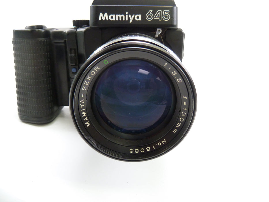 Mamiya 645 Super Kit with Prism Finder, Motor Drive, 120 Back,  & 150MM f3.5 C Lens