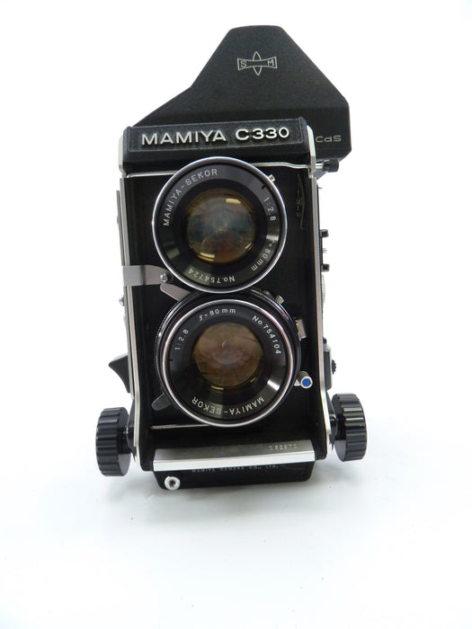 Mamiya C330 Kit with 80MM F2.8 Blue Dot Lens, and Poro Finder