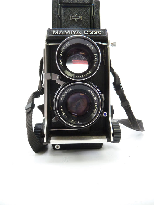 Mamiya C330 Kit with 80MM f2.8 Blue Dot Lens and Waist Level Finder