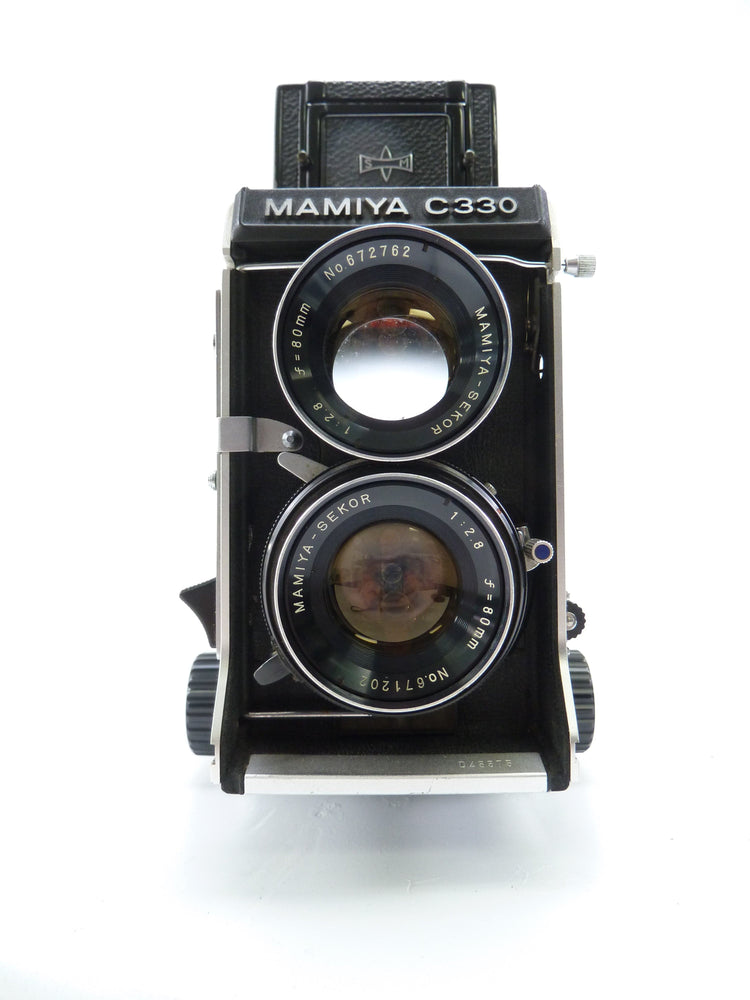 Mamiya C330 Outfit with 80MM F2.8 Blue Dot Lens and Waist Level Finder