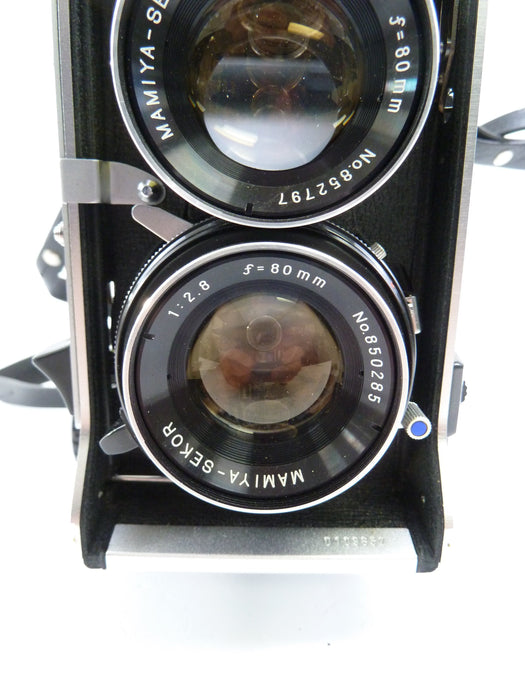 Mamiya C330F Camera Outfit with 80MM F2.8 Blue Dot Lens and Waist Level Finder