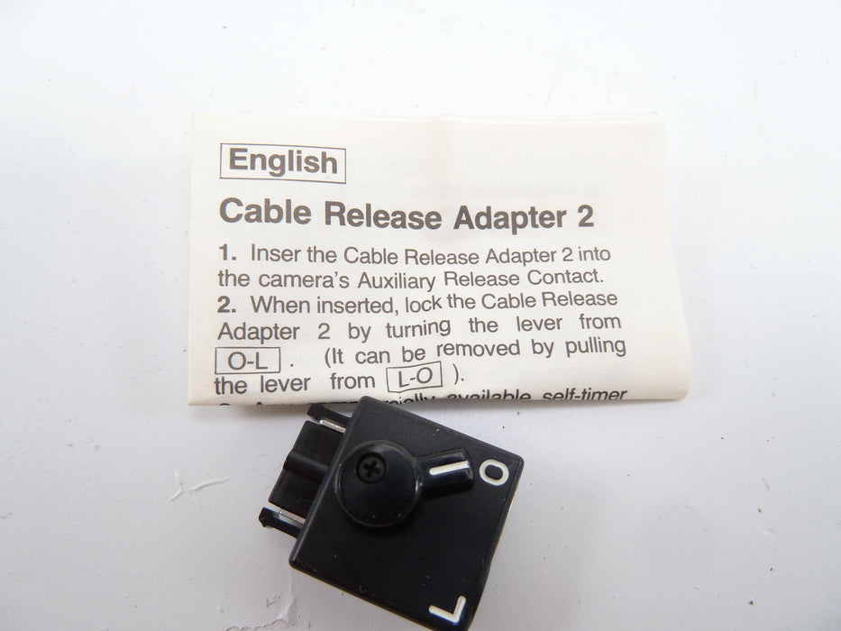 Mamiya Cable Release Adapter or RZ67 and 645 Pro-Super Cameras
