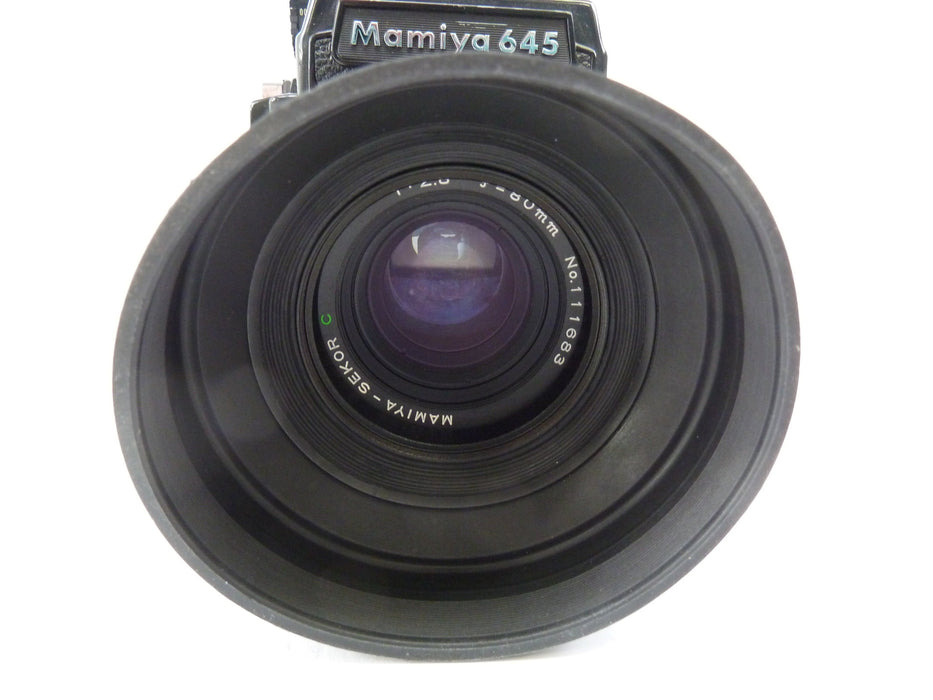 Mamiya M645 1000S Camera Outfit with PD Meter Prism and 80MM f2.8 C Lens