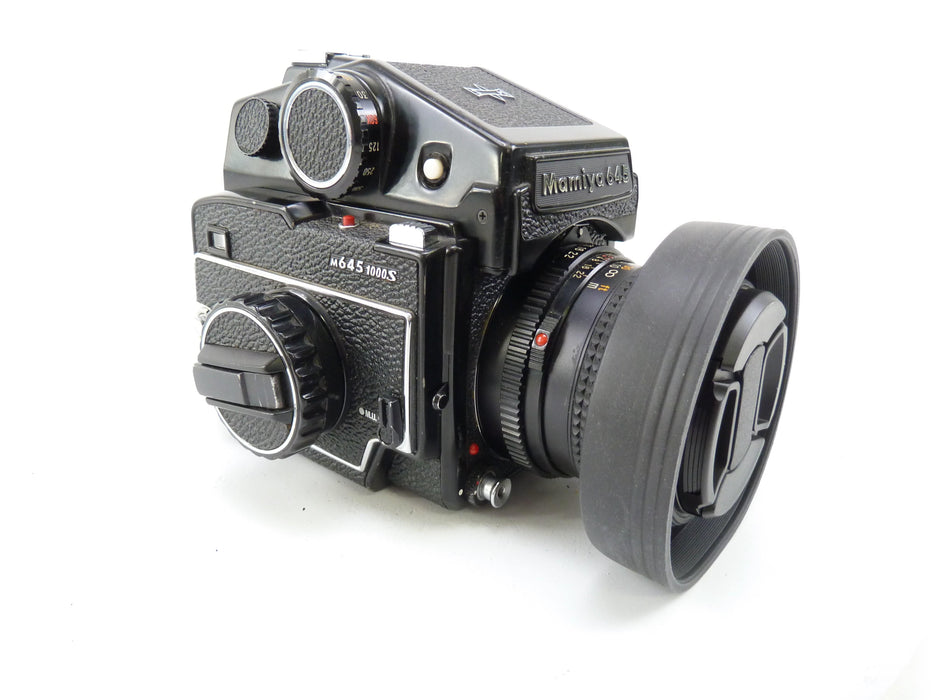 Mamiya M645 1000S Camera Outfit with PD Meter Prism Finder and 80MM F2.8 Lens