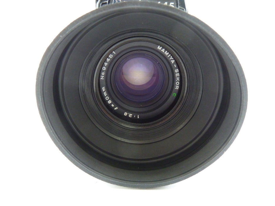 Mamiya M645 1000S Camera Outfit with PD Meter Prism Finder and 80MM F2.8 Lens