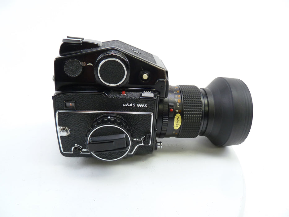 Mamiya M645 1000S Outfit with PD Meter Prism and 110MM f2.8 C Lens
