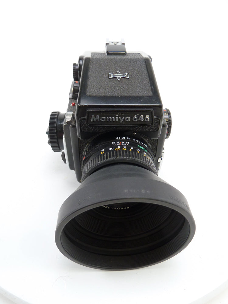 Mamiya M645 Camera outfit with AE Meter Prism Finder and 80MM f2.8 N Lens
