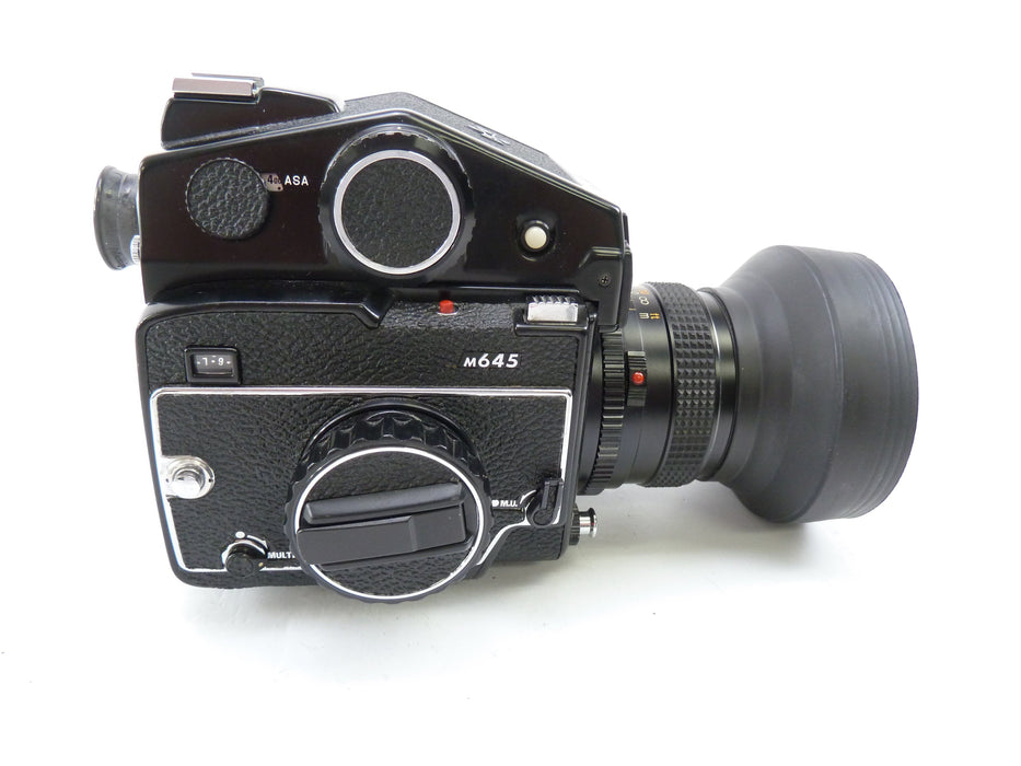Mamiya M645 Camera Outfit with PD Meter Prism and 80MM F2.8 C Lens