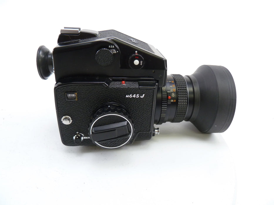 Mamiya M645J Camera Outfit with AE Prism Finder and 80MM F2.8 C Lens