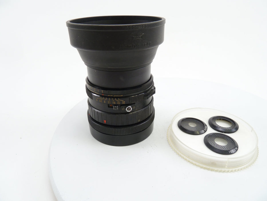 Mamiya RB 150MM F4 C Soft Focus Lens with complete set of Disks