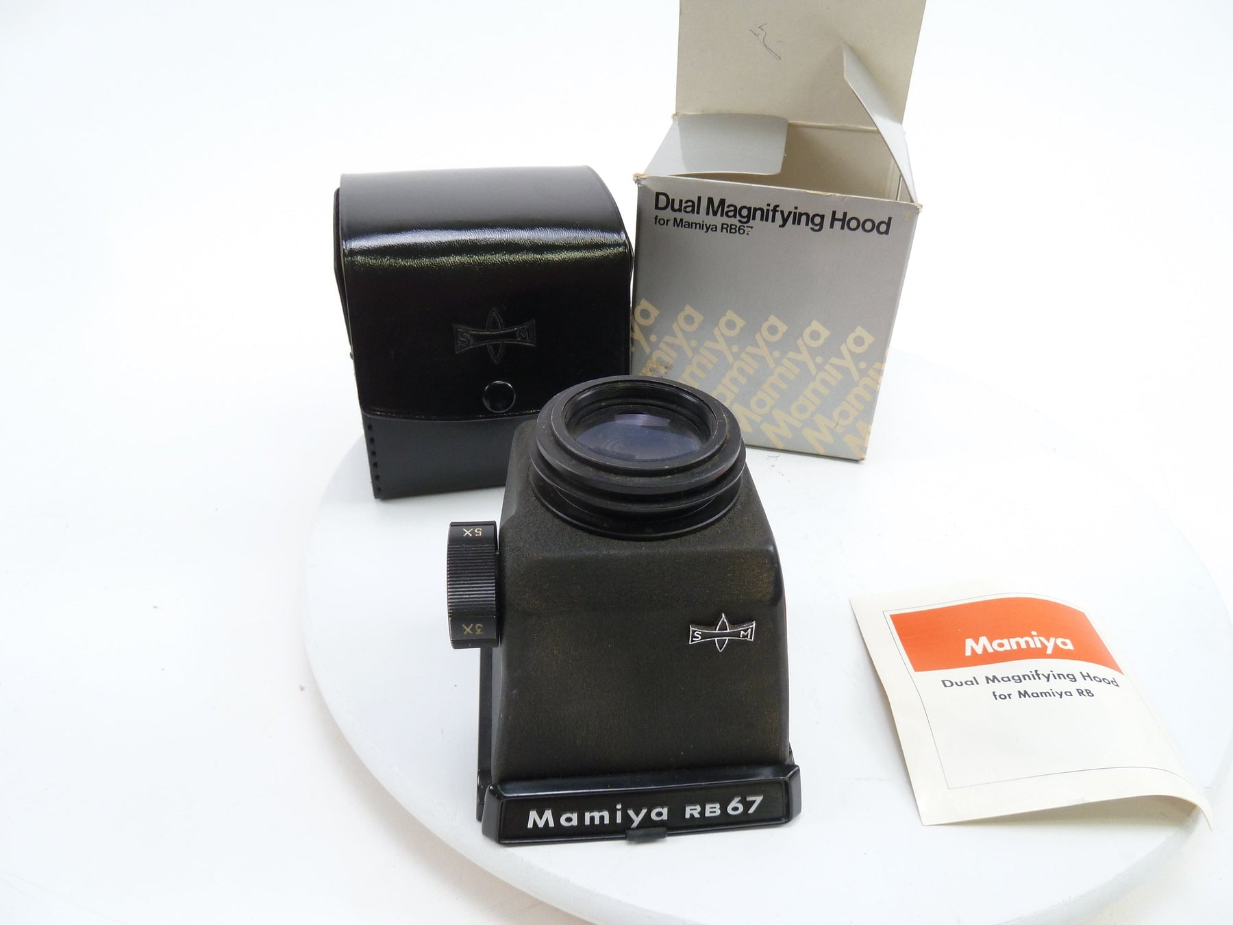 Mamiya RB67 or RZ67 Dual Magnifying Hood 3X-5X With Case