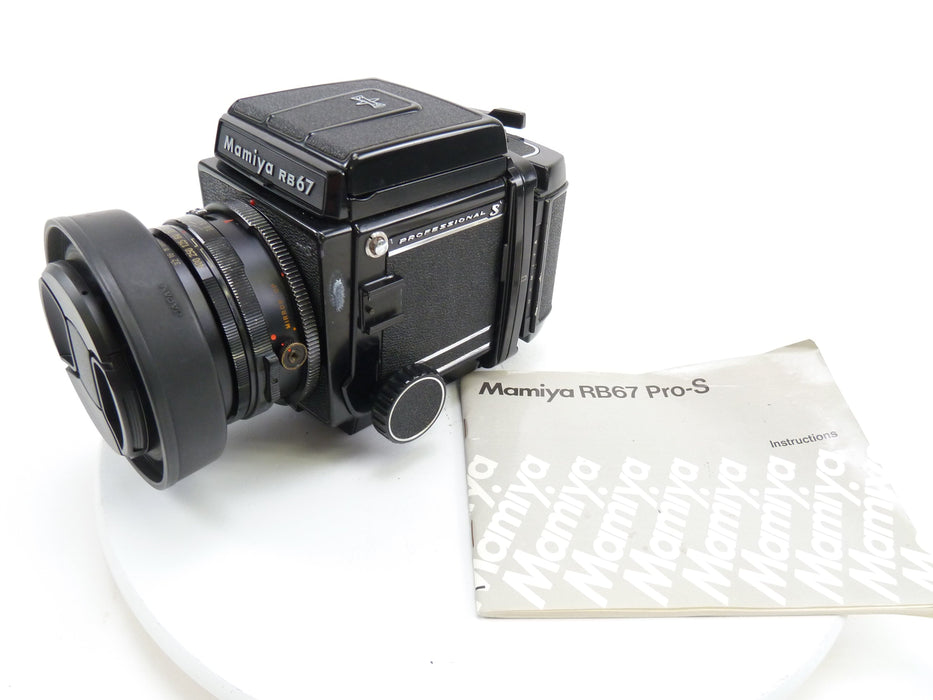 Mamiya RB67 Pro S Complete Kit with 120 Back, 127MM f3.8 C Lens, and WLF