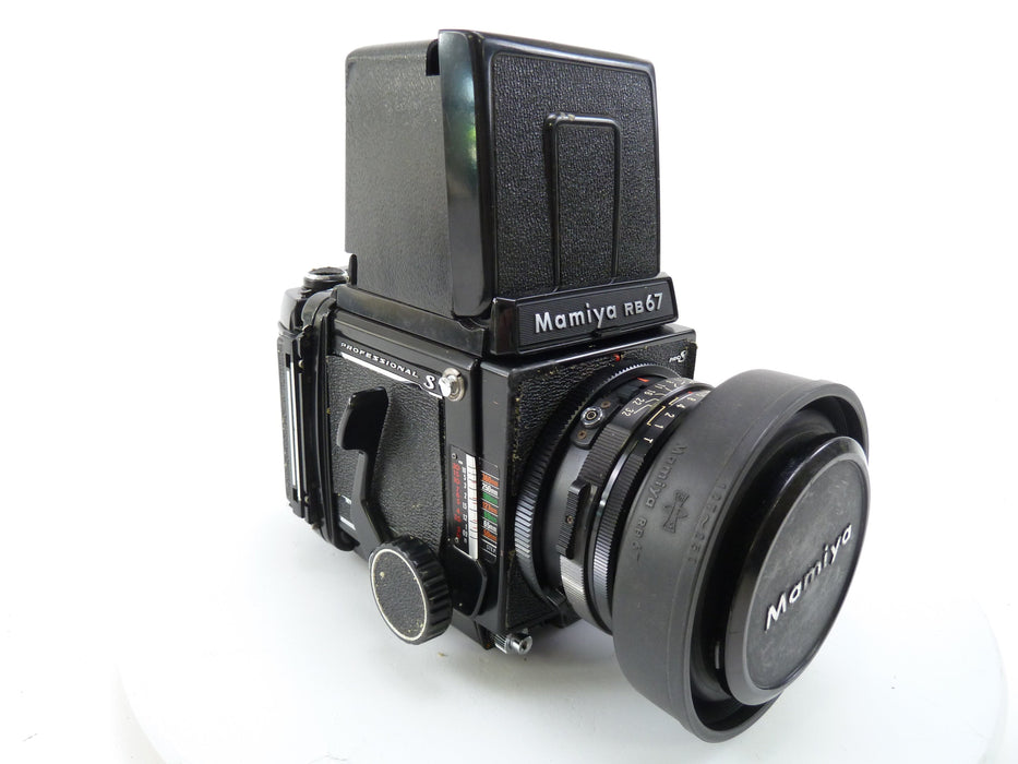 Mamiya RB67 Pro S Outfit with 127MM f3.8 C Lens, 120 Pro S Back, and Rigid Hood