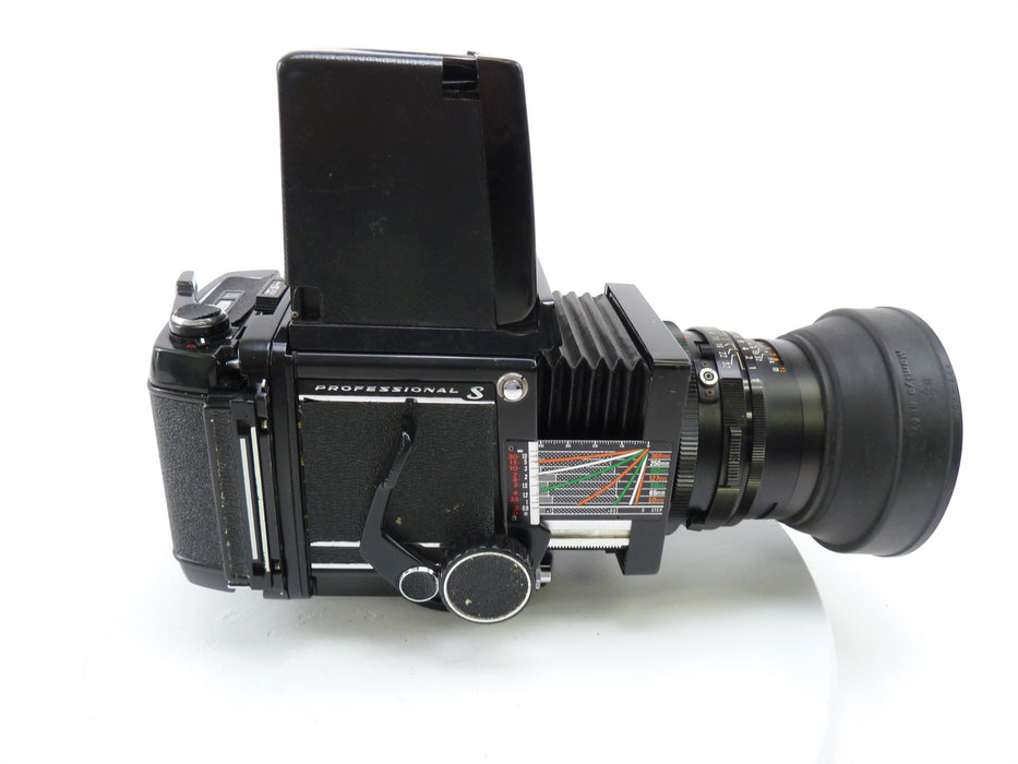 Mamiya RB67 Pro S Outfit with 127MM f3.8 C Lens, 120 Pro S Back, and Rigid Hood