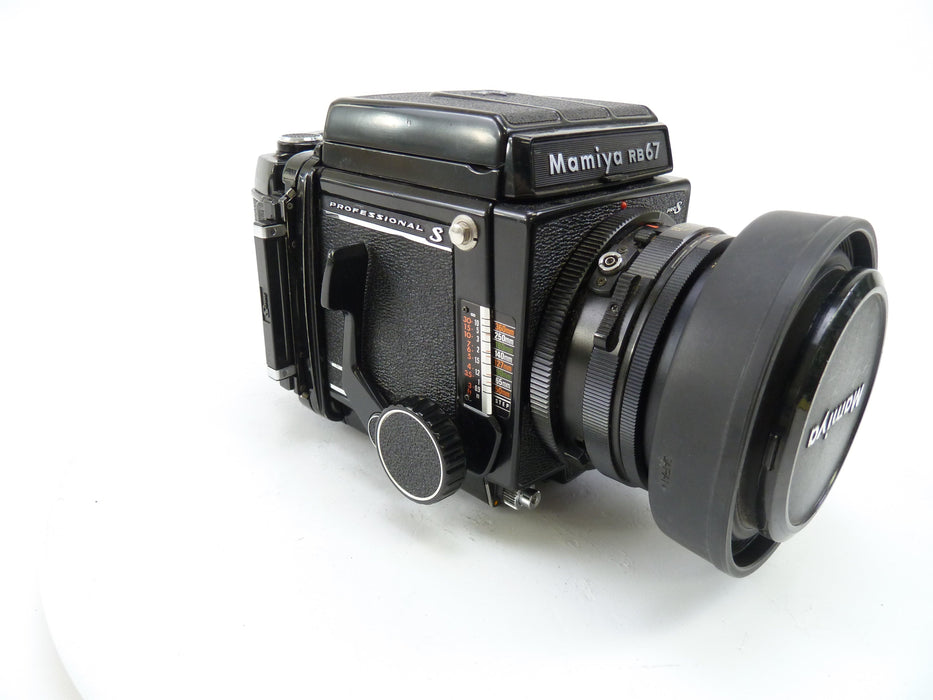Mamiya RB67 Pro S Outfit with 127MM F3.8 C Lens, Pro S 120 Film Back, and WLF