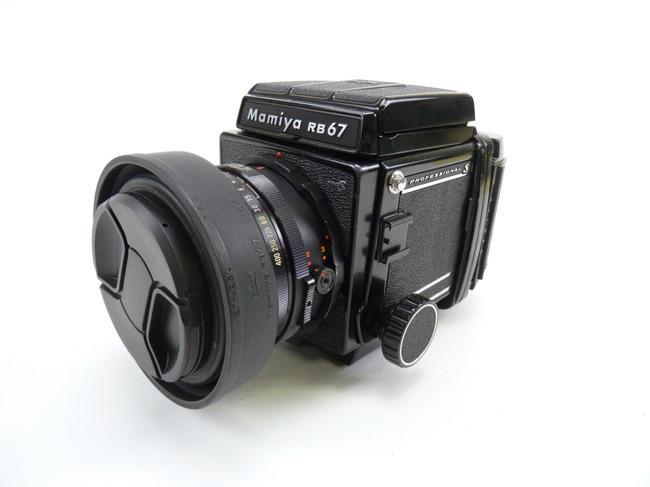 Mamiya RB67 Pro S Outfit with 127MM F3.8 Lens, Pro S 120 Back, and Waist Level Finder