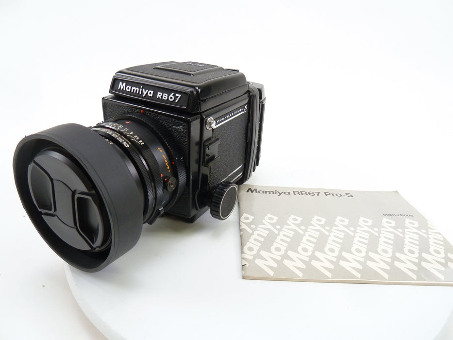 Mamiya RB67 Pro S Outfit with 90MM f3.8 C Lens, Pro S 120 Back, and WLF