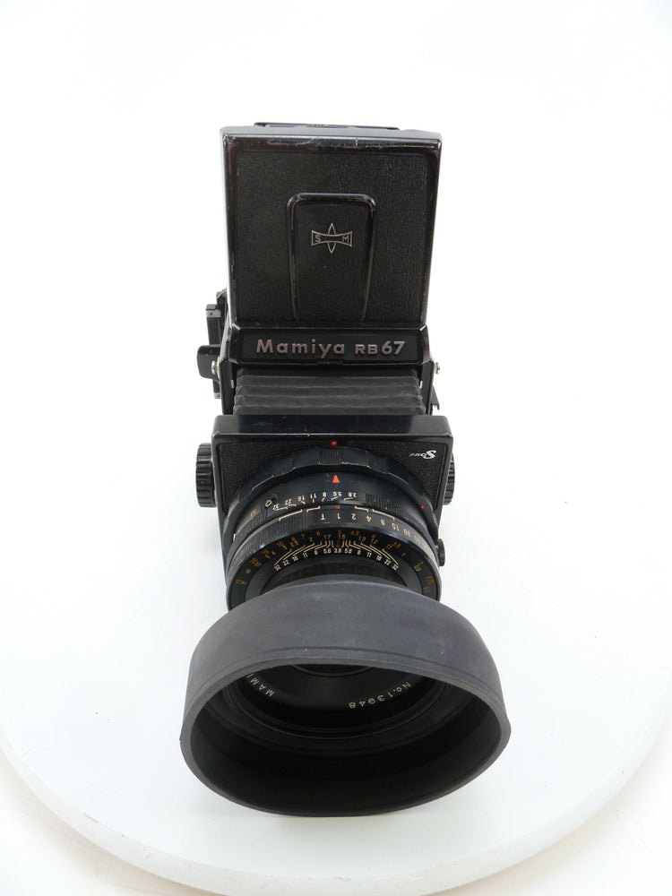 Mamiya RB67 Pro S Outfit with 90MM f3.8 Lens, Pro S 120 Film Back, and Waist Level Finder