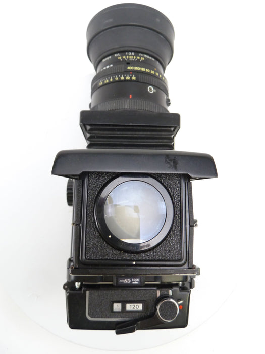 Mamiya RB67 Pro SD Camera Outfit with 150MM F3.5 K/L Lens, Pro SD 120 Back, & WLF