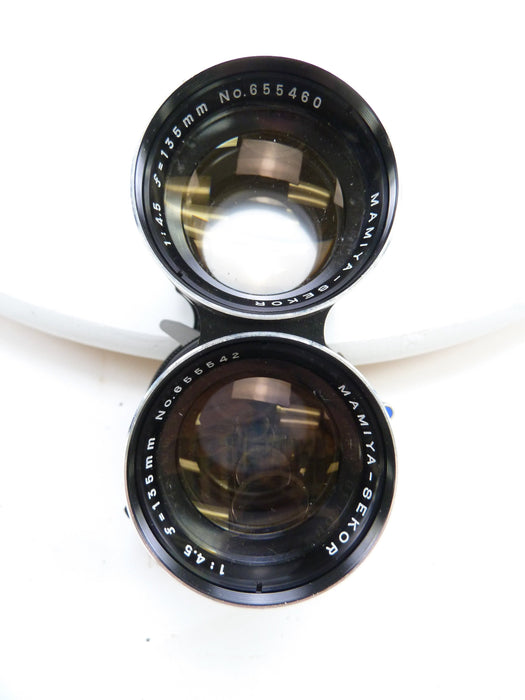 Mamiya Twin Lens Reflex 135MM f4.5 Blue Dot Lens, AS IS