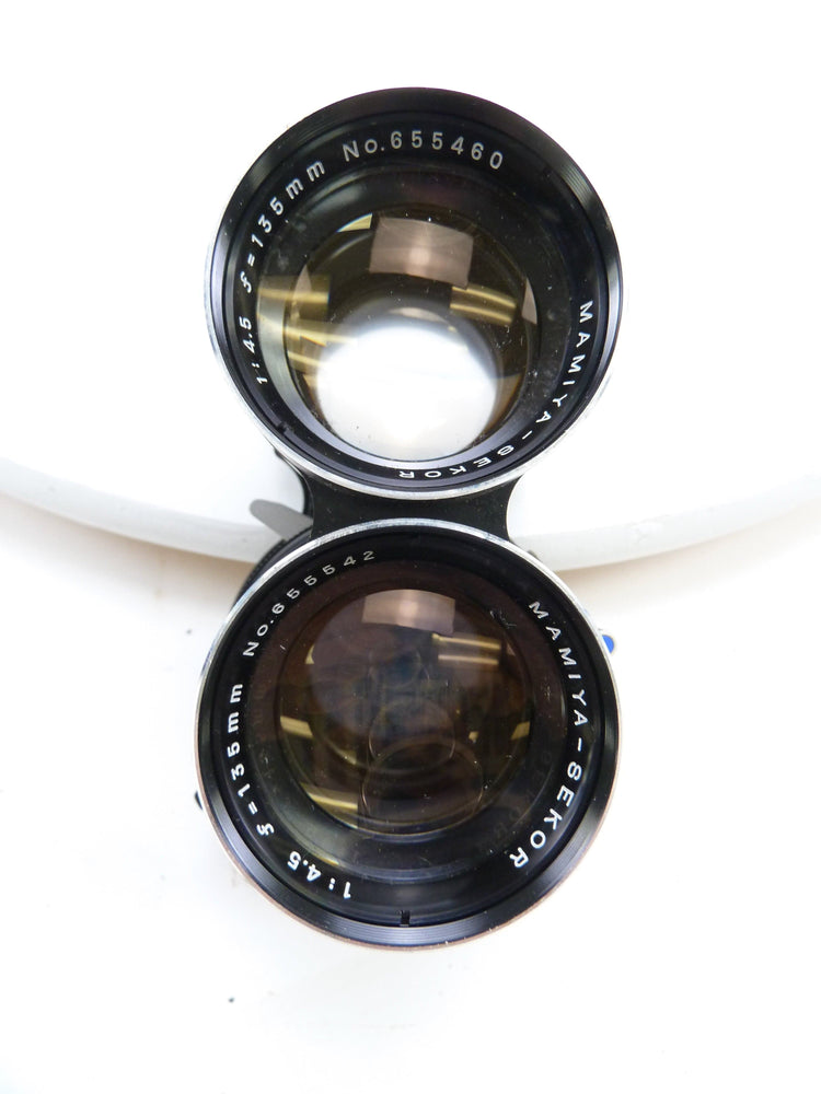 Mamiya Twin Lens Reflex 135MM f4.5 Blue Dot Lens, AS IS