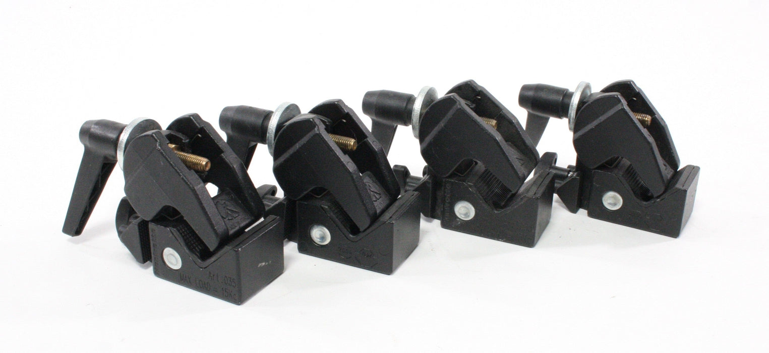 Manfrotto 035RL Super Clamp with long handle Set of 4