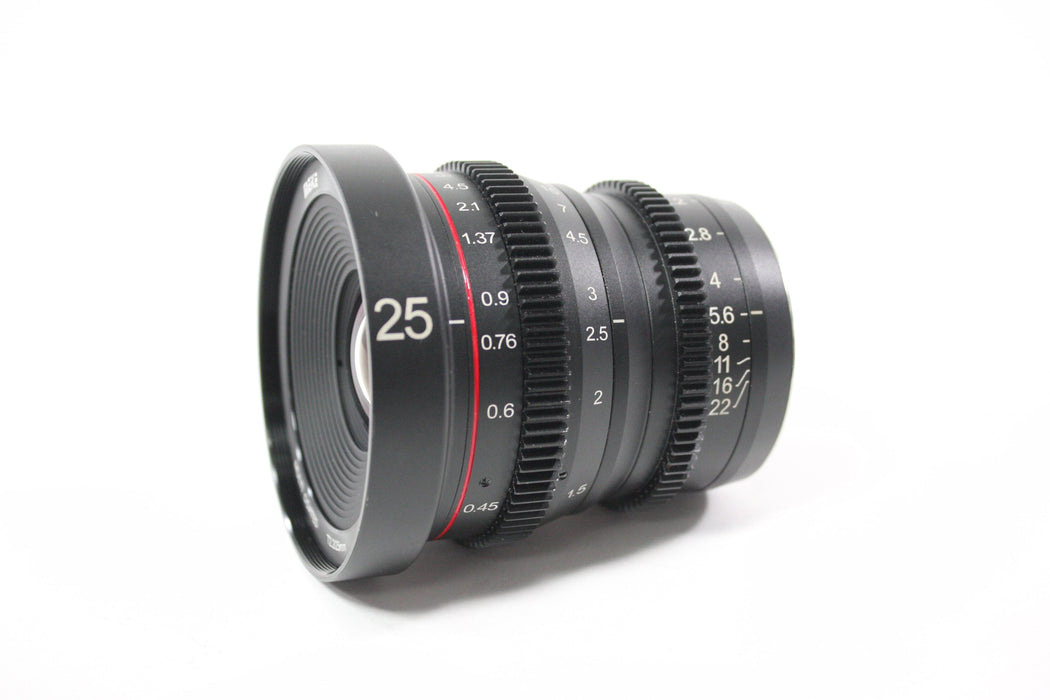 Meike 25mm T/2.2  Multi Coated Cinema Lens for Micro 4/3 Mount AS-IS