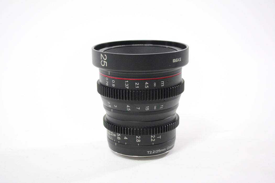 Meike 25mm T/2.2  Multi Coated Cinema Lens for Micro 4/3 Mount AS-IS