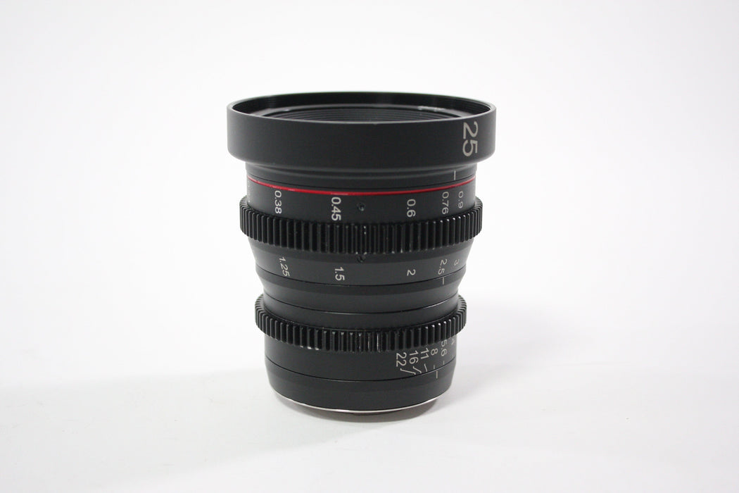 Meike 25mm T/2.2  Multi Coated Cinema Lens for Micro 4/3 Mount AS-IS