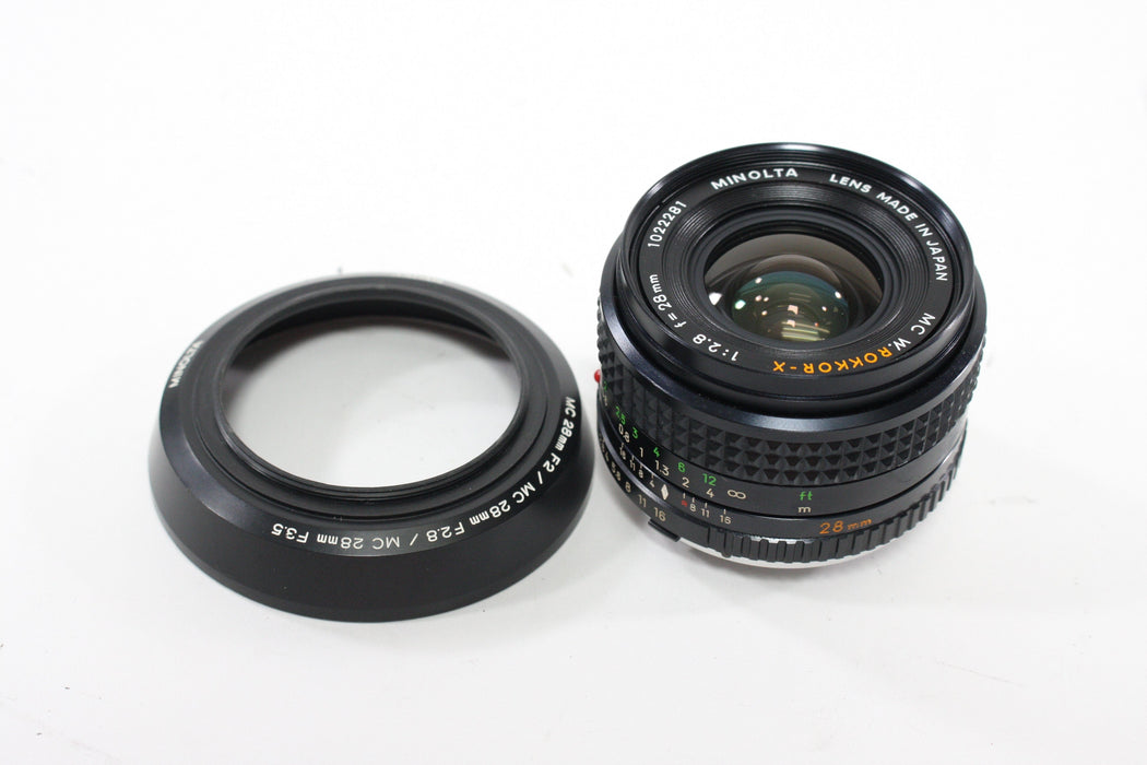 Minolta 28mm f/2.8 MC W. Rokkor-X for Minolta MD Lens