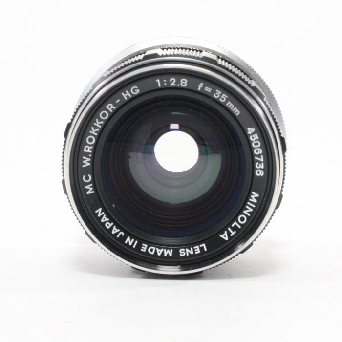 Minolta 35mm f/2.8 MC W.Rokker-HG Lens for Minolta MD Mount