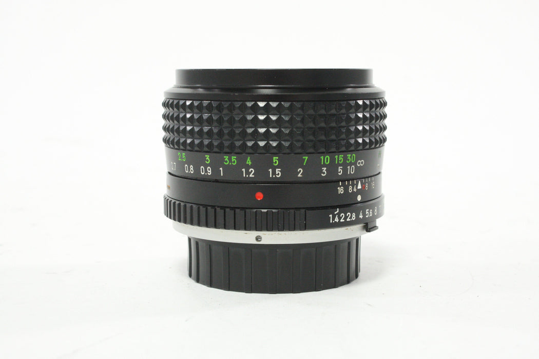 Minolta 50mm f/1.4 MC Rokkor-PG Lens for Minolta MD Mount