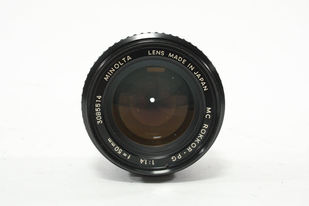 Minolta 50mm f/1.4 MC Rokkor-PG Lens for Minolta MD Mount