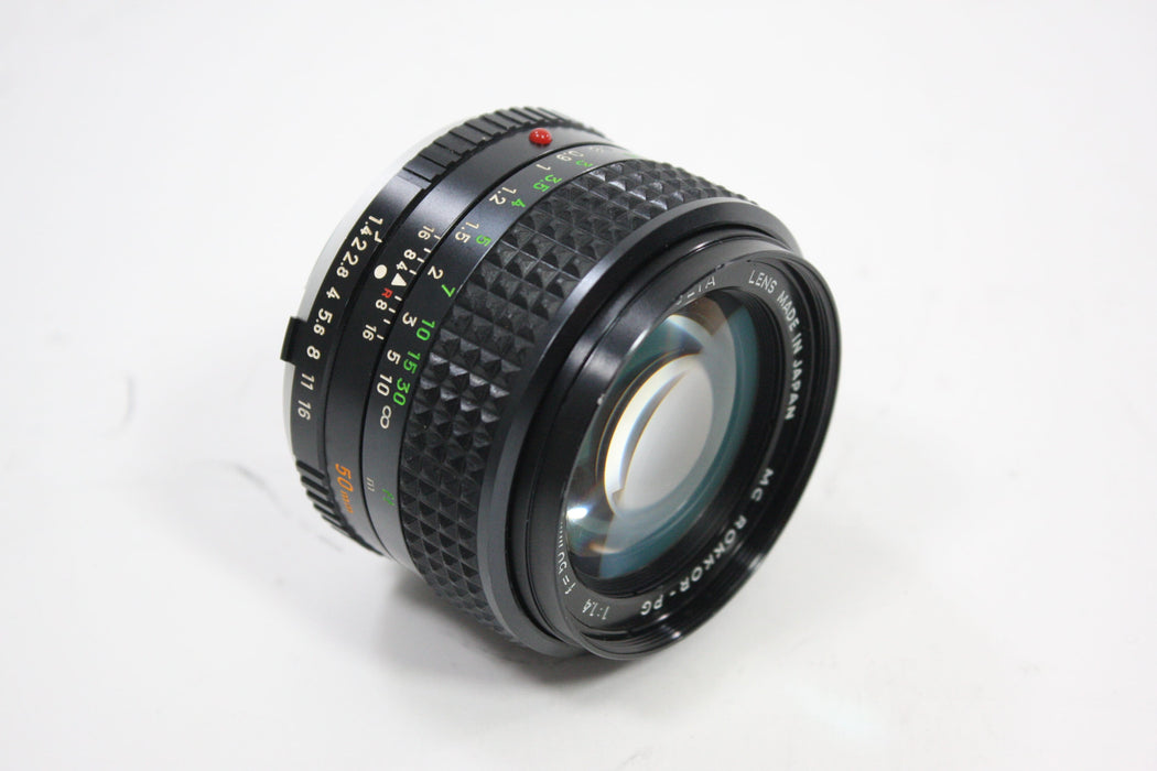 Minolta 50mm f/1.4 Rokkor-PG Lens for MC Mount