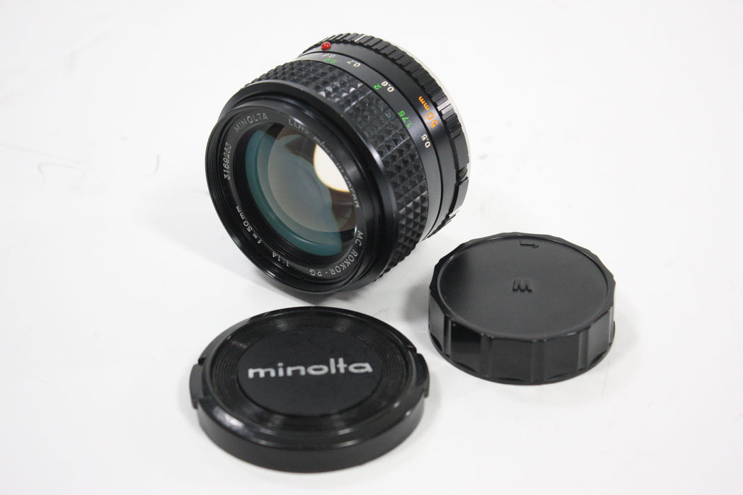 Minolta 50mm f/1.4 Rokkor-PG Lens for MC Mount