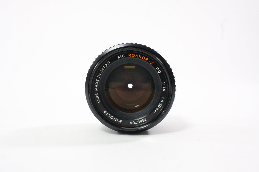 Minolta 50mm f/1.4 Rokkor-X PG Lens for Minolta MC/MD Mount