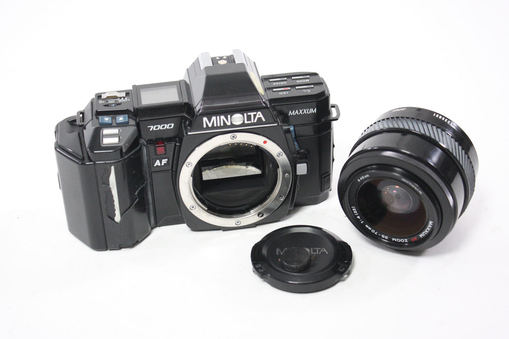 Minolta 7000 Maxxum 35mm SLR Camera with Minolta 35-70mm f/4 Maxxum Lens