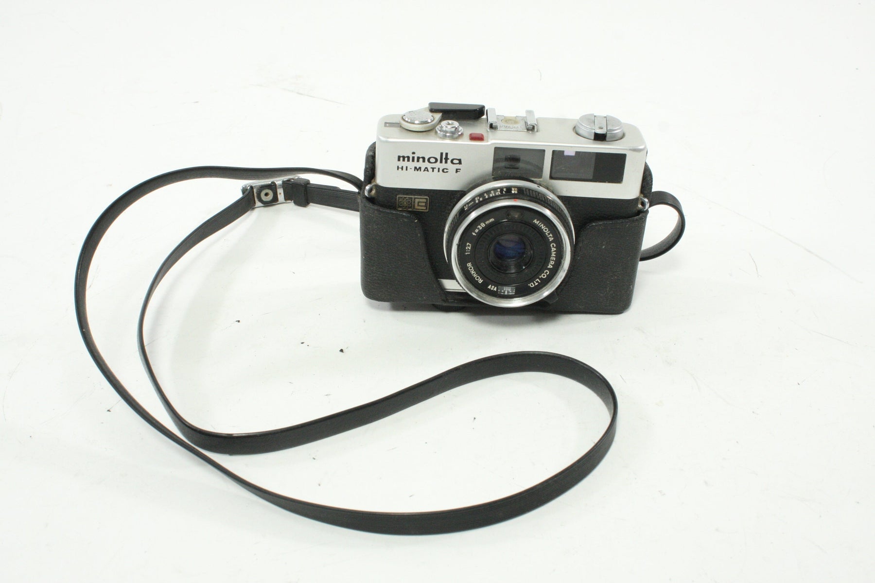 Minolta Hi-Matic F 35mm Rangefinder Camera AS-IS
