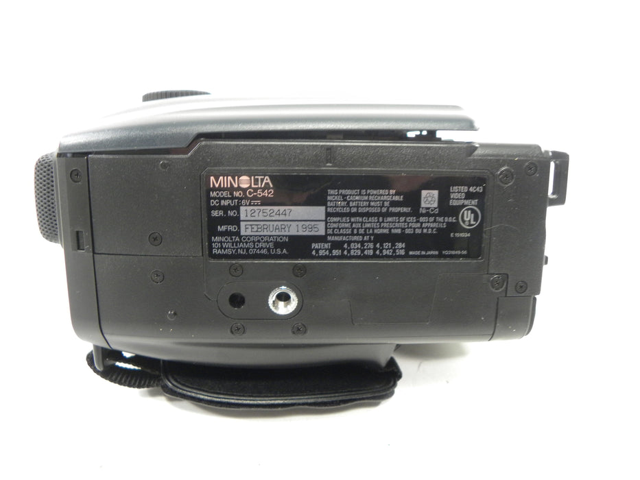 Minolta Master C-542 VHS-C Camcorder