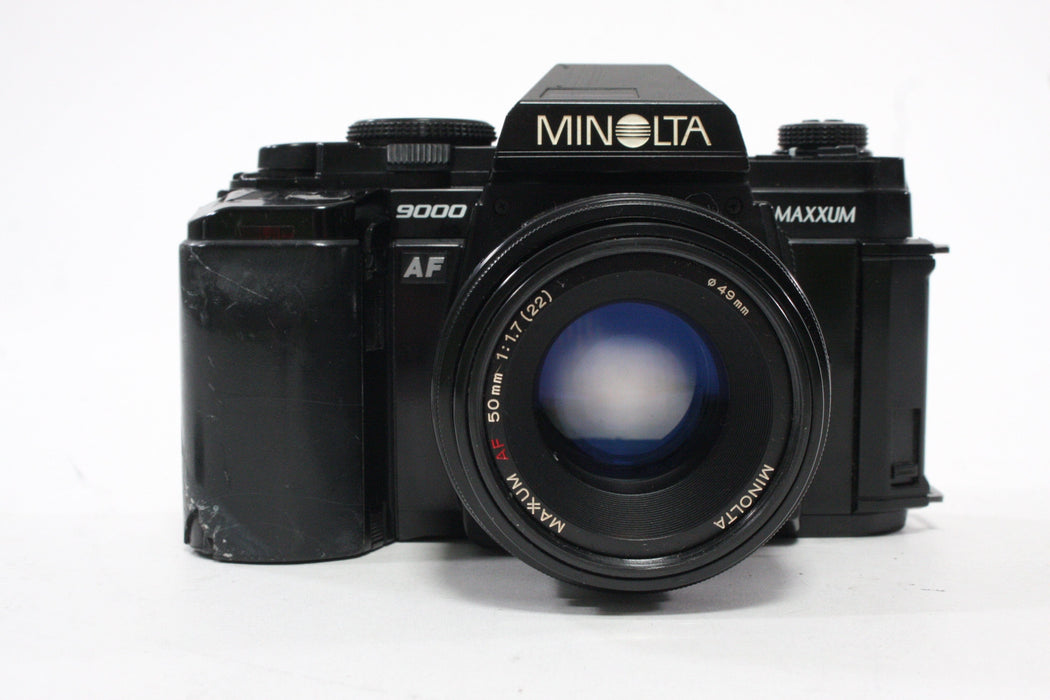 Minolta Maxxum 9000 AF 35mm SLR Camera with 50mm f/1.7 Lens