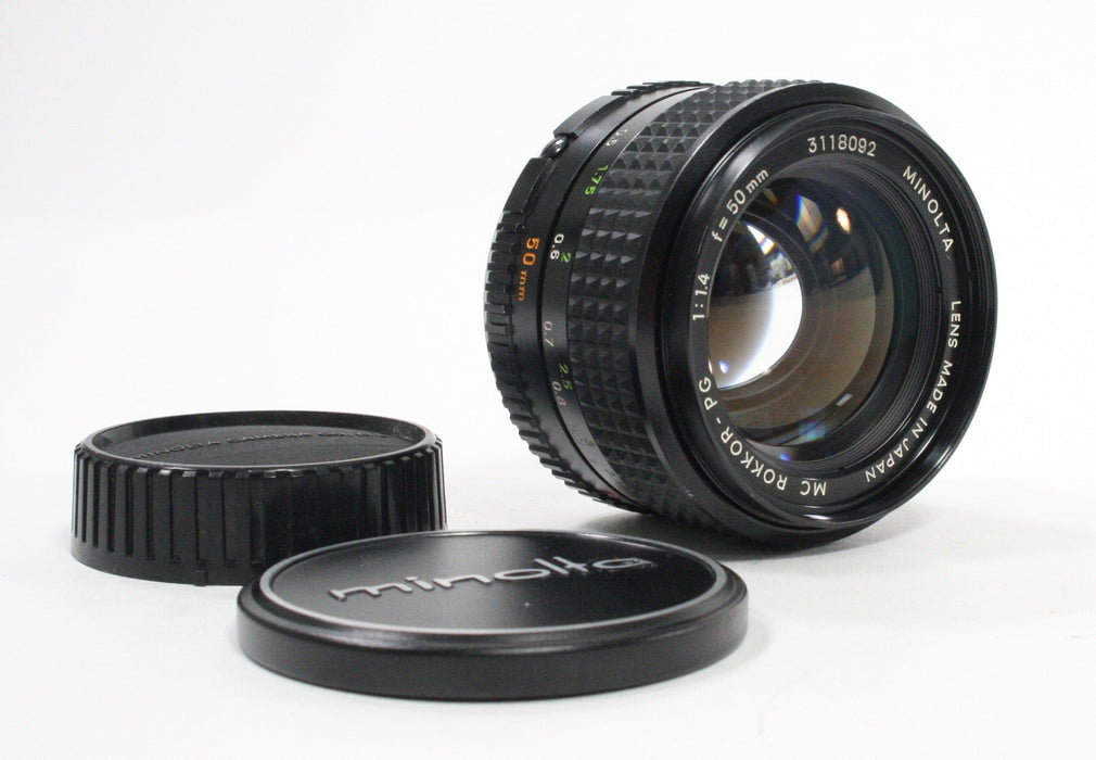 Minolta MC Rokkor-PG 50mm f/1.4 lens for Minolta MC Mount