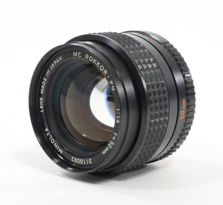Minolta MC Rokkor-PG 50mm f/1.4 lens for Minolta MC Mount