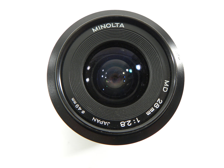 Minolta MD 28mm f2.8 lens