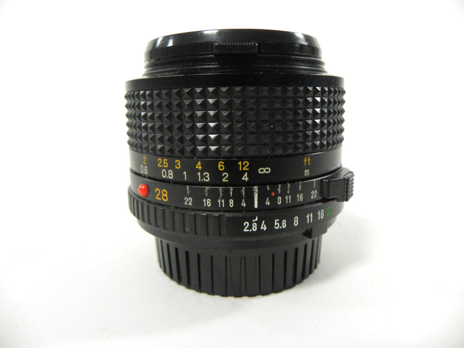 Minolta MD 28mm f2.8 lens