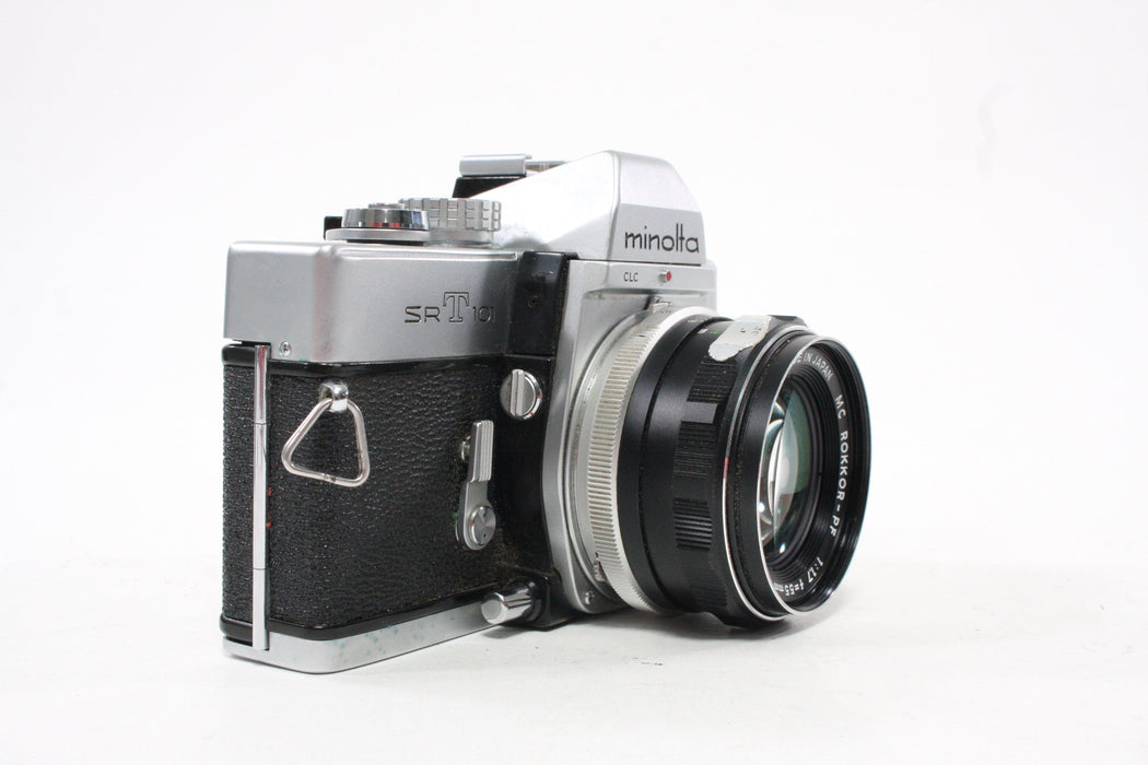 Minolta SRT 101 35mm SLR Camera with 55mm f/1.7 Rokkor-PF Lens