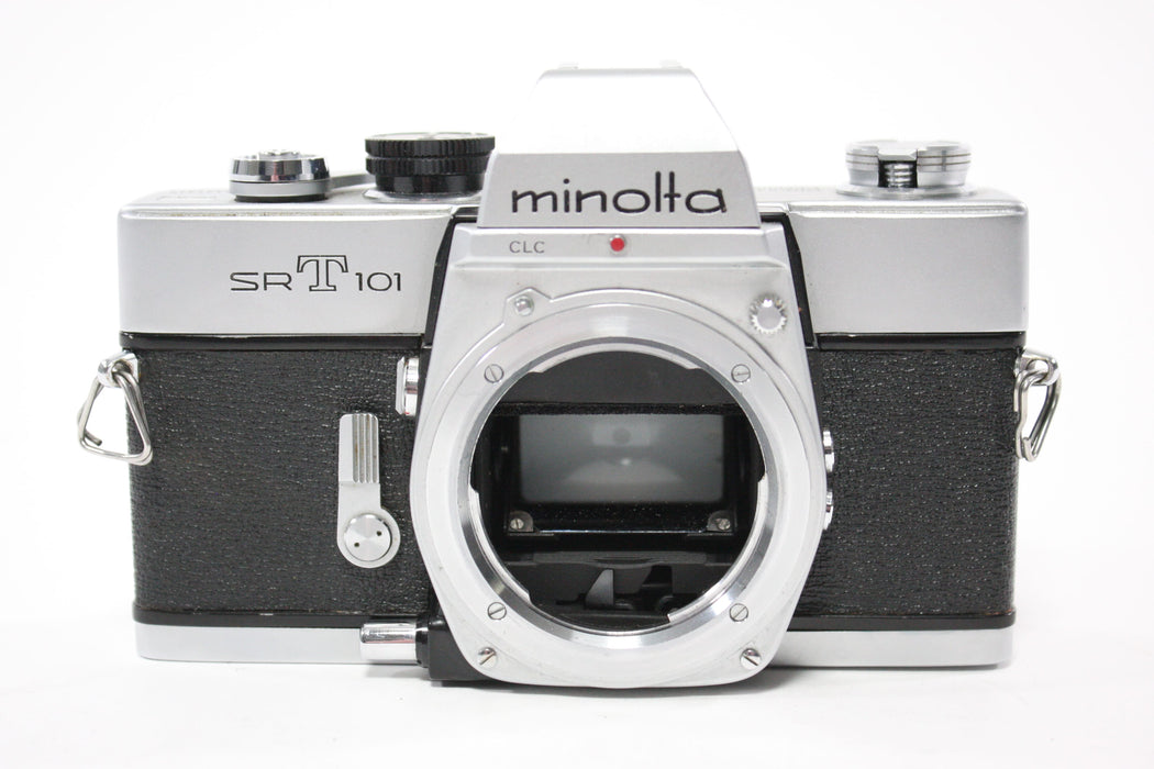 Minolta SRT101 35mm SLR Camera with 58mm f/1.4 MC Rokkor-PF Lens for MD Mount