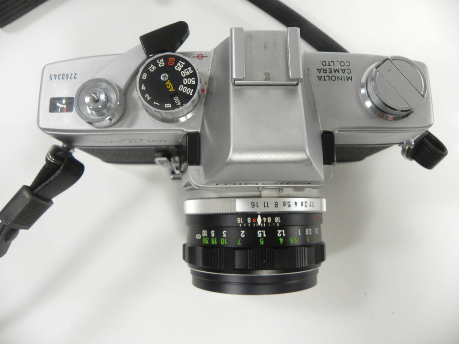 Minolta SRT101 35mm SLR w/MC Rokkor-PF 55mm f1.7